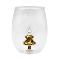 New SECRET FOREST Verre bas avec figurine sapin 3d