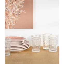 Online KITCHEN COLLECTION Verre haut transp embosse