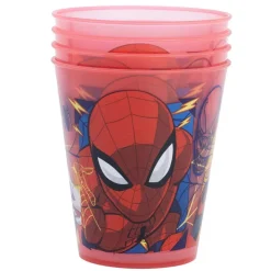 Best SPIDERMAN Verre plast x4