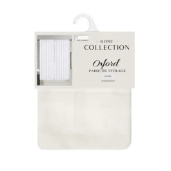 Outlet HOME COLLECTION Vitrage x2 oxford 60x160cm