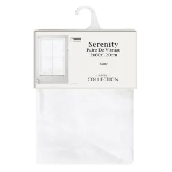 Best HOME COLLECTION Vitrage x2 serenity 60x120cm