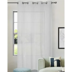 Clearance HOME COLLECTION Voile oeillets raye tufte